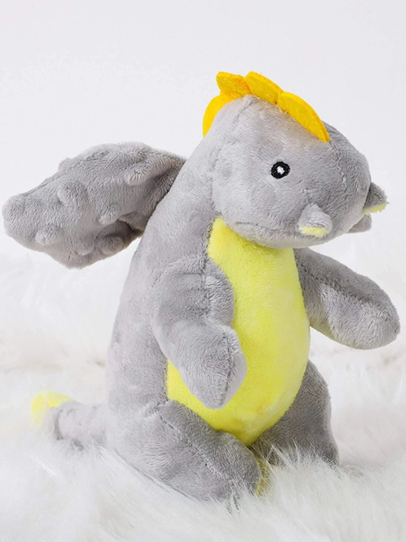 Dog Pet Puppy Fun Toys Chew Play Soft Plush Sound Squeaky Teething Dragon X 3