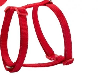 NYLON DOG Exercise HARNESS RED L 55-87CM