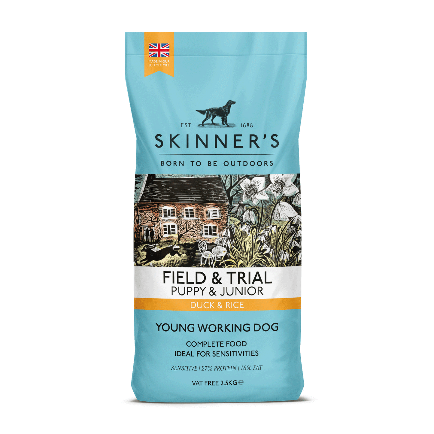 Skinners Sensitive Field & Trial Puppy Duck & Rice 2.5kg