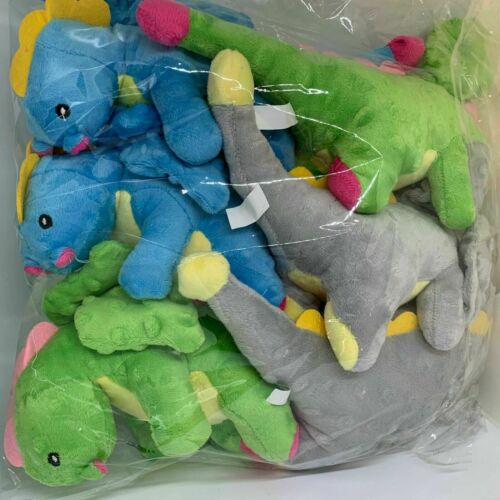 Dog Pet Puppy Fun Toys Chew Play Soft Plush Sound Squeaky Teething Dragon X 3