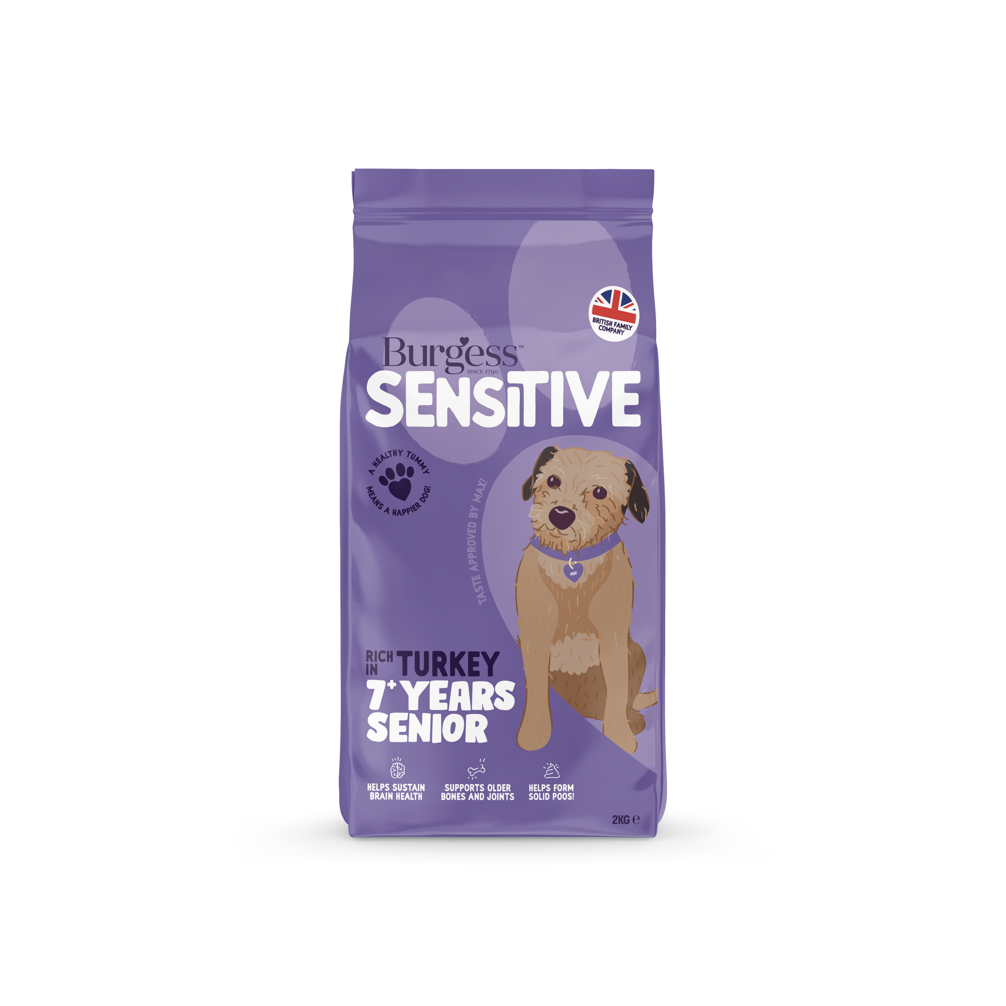 Burgess Sensitive Senior 7+ Turkey 2kg