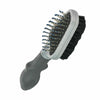 The FURminator Curry Comb for dogs has moulded rubber teeth which stimulate the