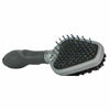 The FURminator Curry Comb for dogs has moulded rubber teeth which stimulate the