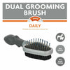 The FURminator Curry Comb for dogs has moulded rubber teeth which stimulate the