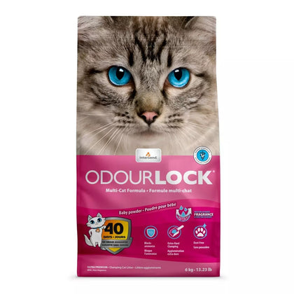 Intersand Odourlock Baby Powder Cat Litter 6kg