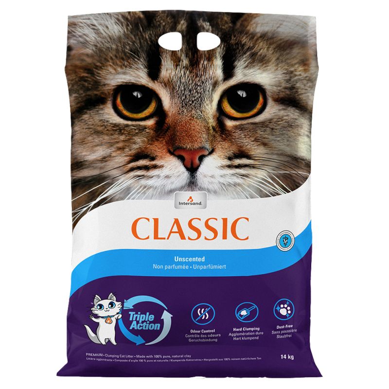 Intersand Classic Baby Powder Scented Cat Litter 14 KG