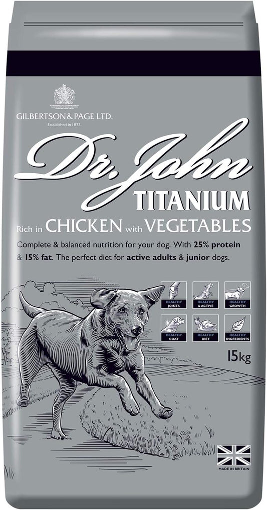 Dr John Titanium Chicken with Veg 15kg