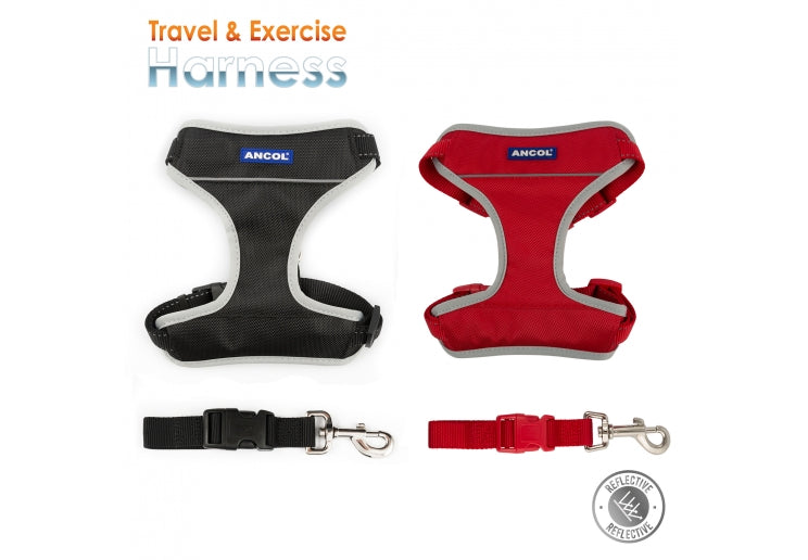 Ancol Travel & Exercise Dog Harness Small 37-58cm