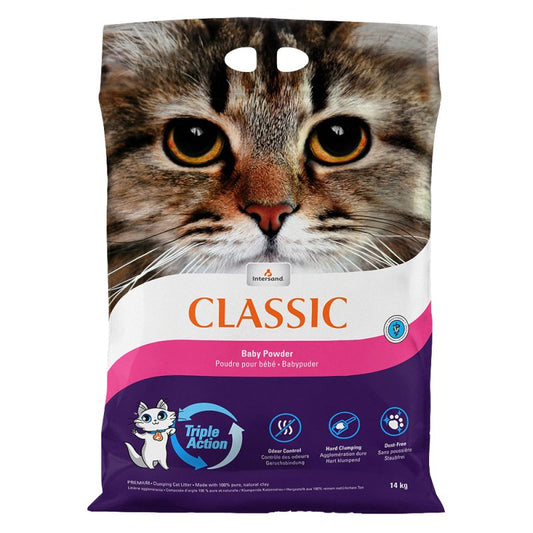 Intersand Classic Baby Powder Scented Cat Litter 14 KG