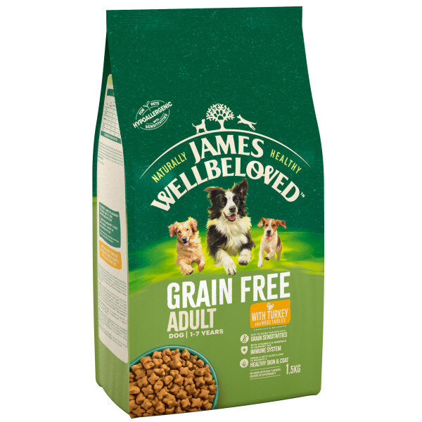 James Wellbeloved Grain Free Adult Turkey & Vegetable 1.5kg
