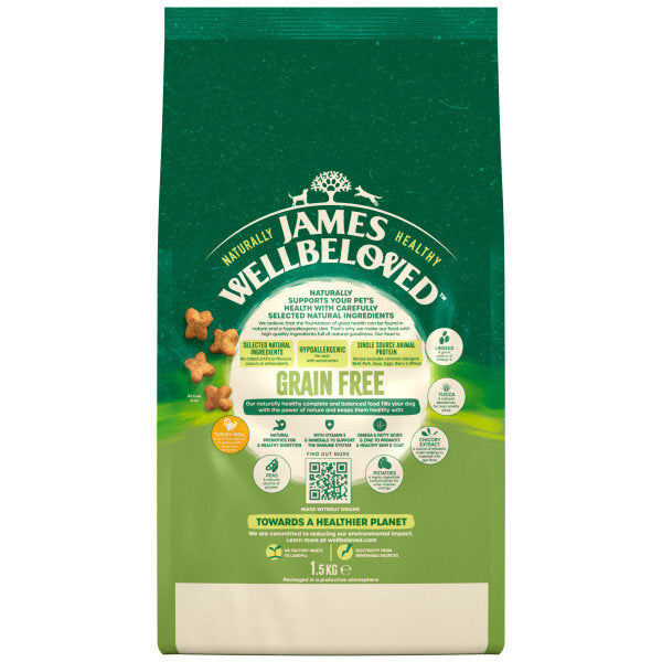 James Wellbeloved Grain Free Adult Turkey & Vegetable 1.5kg