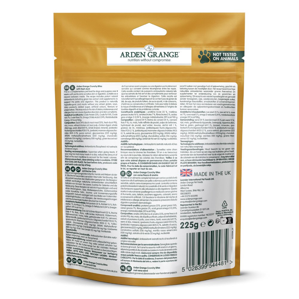 Arden Grange Crunchy Bites Light – rich in chicken 225g