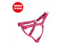 PADDED NYLON DOG HARNESS RASPBERRY XL 88-120CM