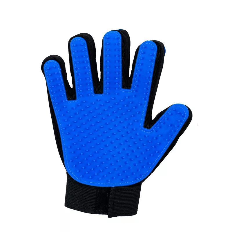 Pet Grooming Gloves Gentle Deshedding Brush Glove Accessories for Dogs and Cats, Polyester Material, Uncharged Power Mode - Ideal for Easy Fur Removal