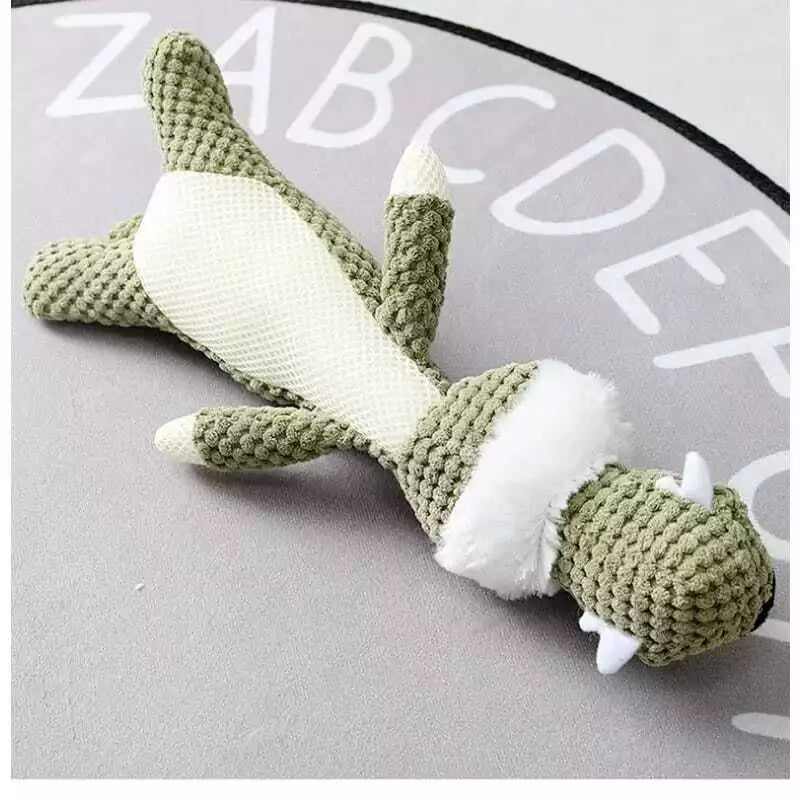 Dog Pet Puppy Chew Toy Squeaky Soft Plush Play Sound Teeth Toys X3