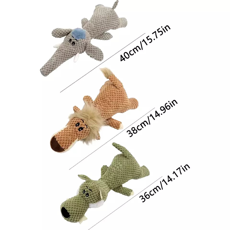 Dog Pet Puppy Chew Toy Squeaky Soft Plush Play Sound Teeth Toys X3