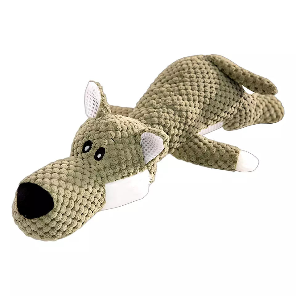 Dog Pet Puppy Chew Toy Squeaky Soft Plush Play Sound Teeth Toys X3