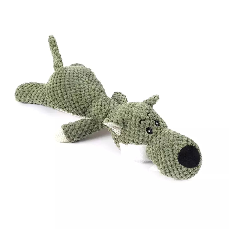 Dog Pet Puppy Chew Toy Squeaky Soft Plush Play Sound Teeth Toys X3