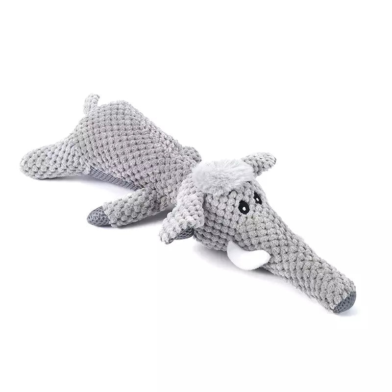 Dog Pet Puppy Chew Toy Squeaky Soft Plush Play Sound Teeth Toys X3