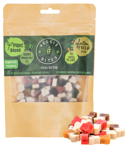 Veggie Bites Plant-Based Mini Bones Dog Treats 100g