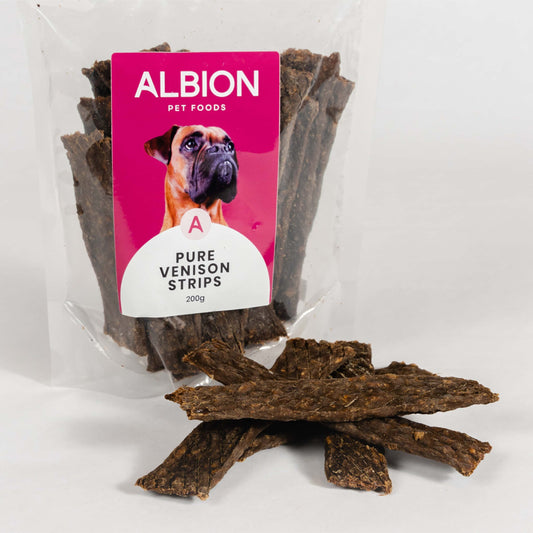 Albion Pure Venison Meat Strips 200g