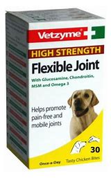 Vetzyme High Strength Flexible Joint Tablets for Dogs 30 Bites