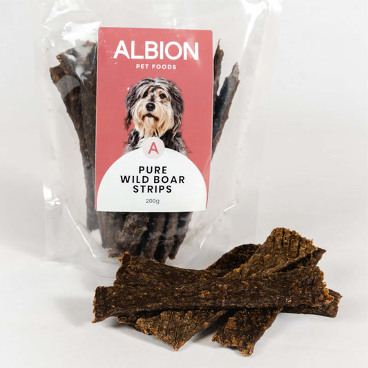 Albion Pure Wild Boar Meat Strips 100g