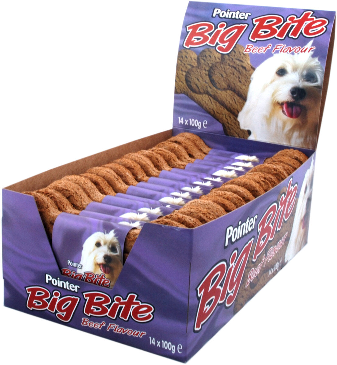 Pointer Big Bite Beef Biscuits Dog Treats X1 Bite