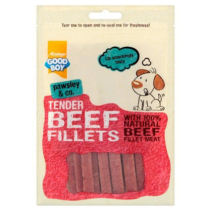 Good Boy Tender Beef Fillets 90gr