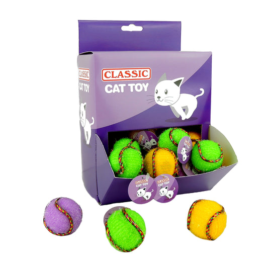 Classic Cat Toy Dispenser Box - Swirl Balls 40mm x 36