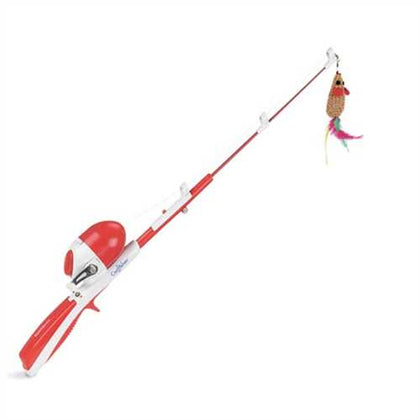 Bamboo Fishing Rod & Reel Cat Toy