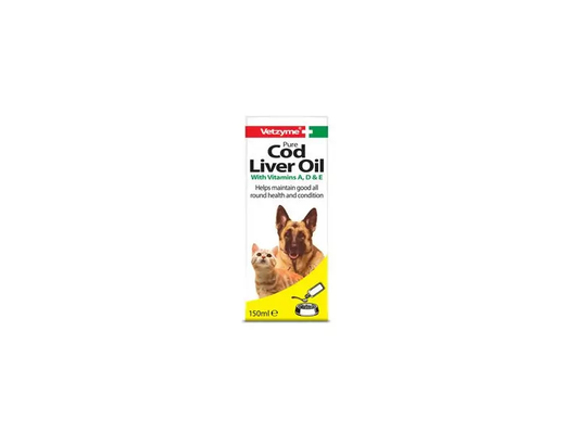 Vetzyme Moult & Coat Oil for Dogs & Cats - 150ml