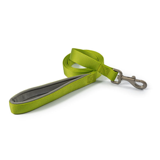 Ancol Viva Padded Nylon Snap Lead Lime 75kg 100 x 2.5cm x 1