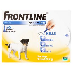 FRONTLINE Spot On Dog Small - 6 pipettes