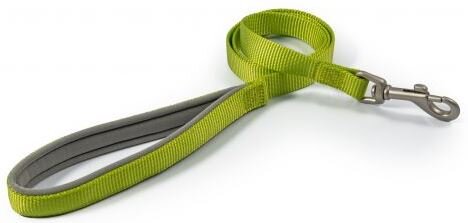 Ancol Viva Padded Nylon Snap Lead Lime 50kg 100 x 1.9cm x 1