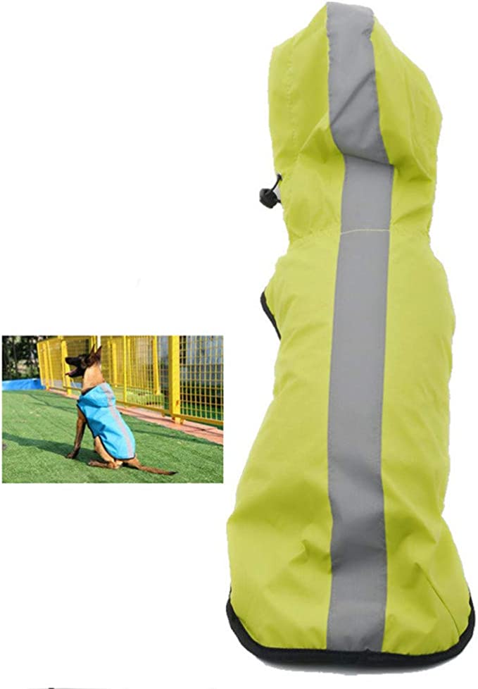 Dog Raincoat Jumpsuit Rain Coat for Dogs Pet Cloak Labrador Waterproof Windproof Golden Retriever Jacket Clothes