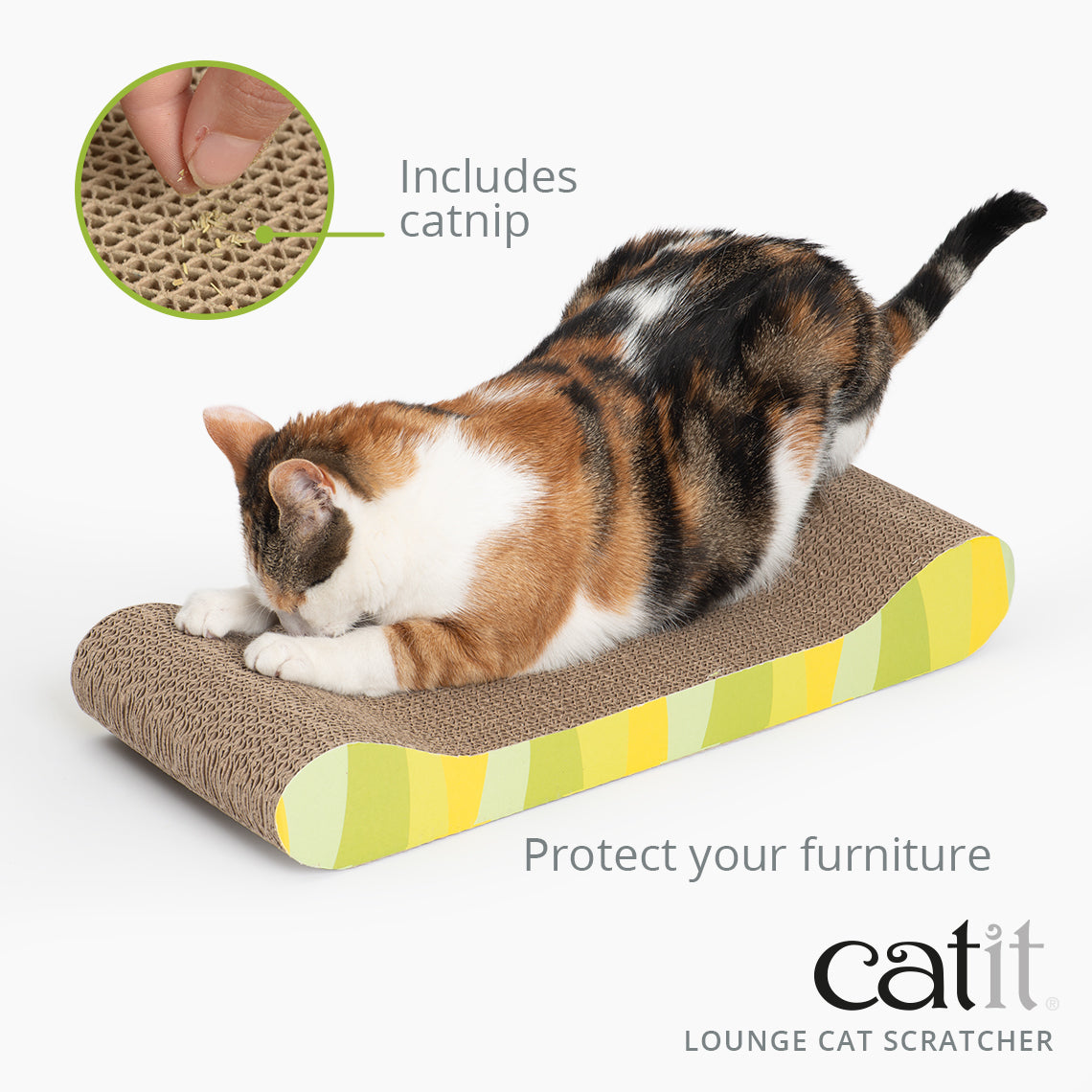 Catit Scratch Board and Catnip Jungle Stripe 49.5cm
