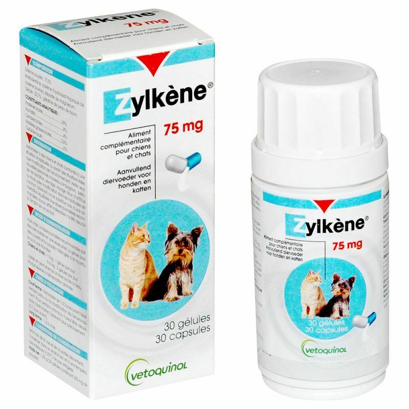 Zylkene Capsules 75mg for Small Dogs or Cats 10kg