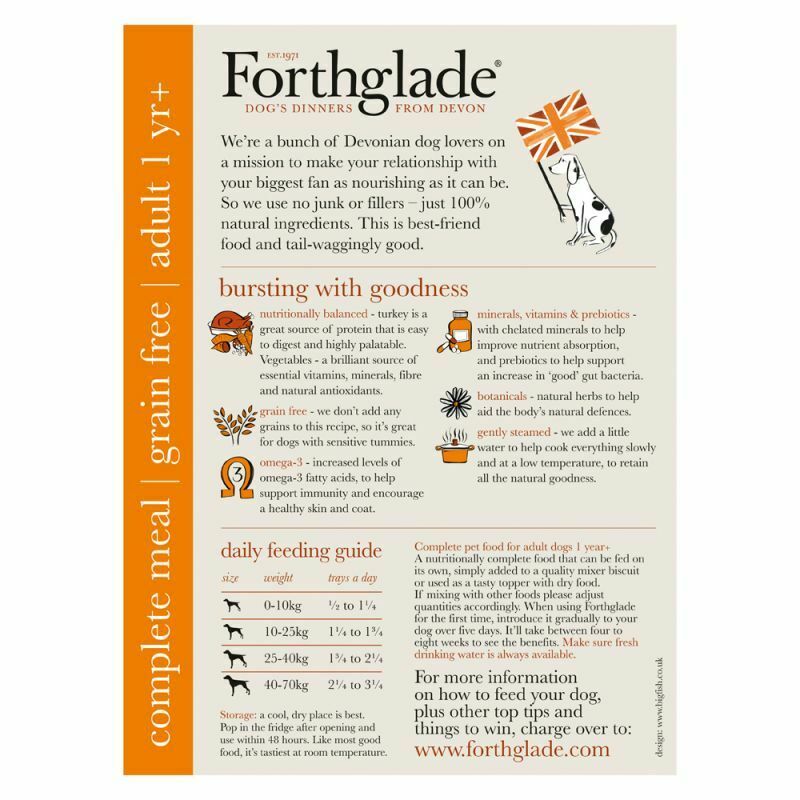 Forthglade Complete Meal Grain Free Adult Dog -