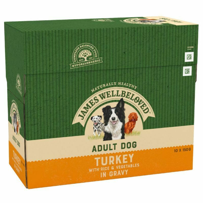 James Wellbeloved Adult Pouches - Turkey with Rice