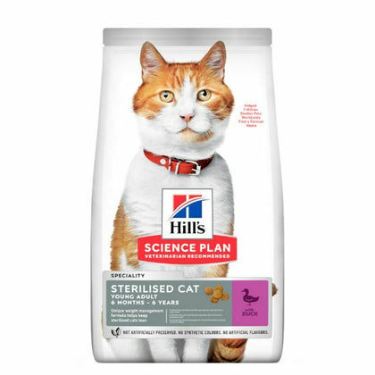 Hill’s Science Plan Sterilised Cat Young Adult Duck