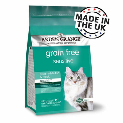 Arden Grange Sensitive Ocean White Fish & Potato - Adult Cat