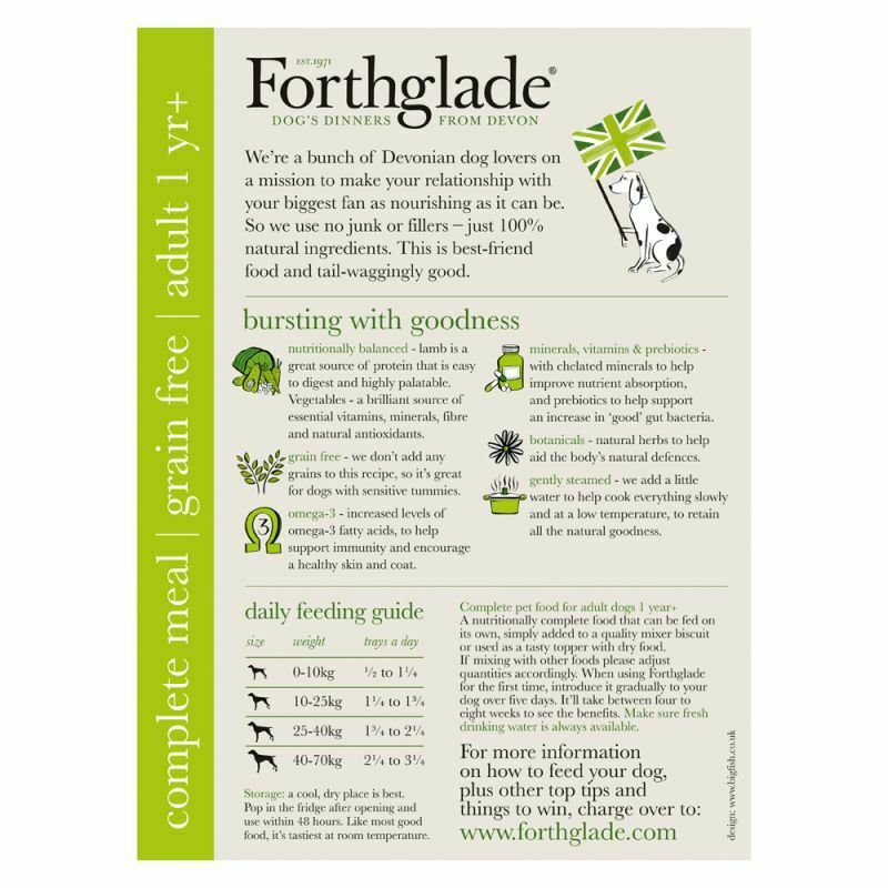 Forthglade Complete Meal Grain Free Adult Dog -