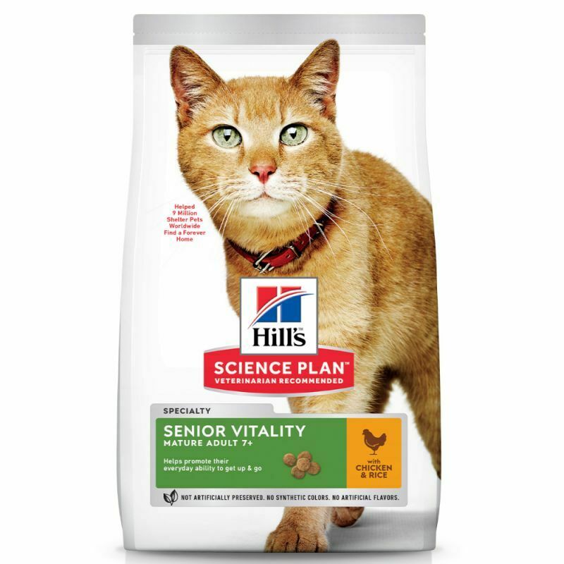 Hill’s Science Plan Mature Adult Senior Vitality with Chicken & Rice