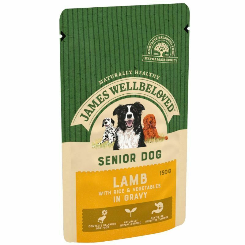 James Wellbeloved Senior Pouches – Lamb with Rice