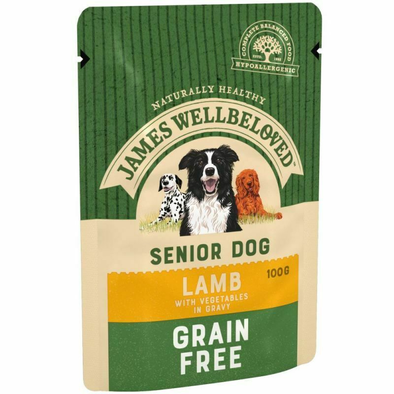 James Wellbeloved Senior Grain Free Pouches - Lamb with Vegetables