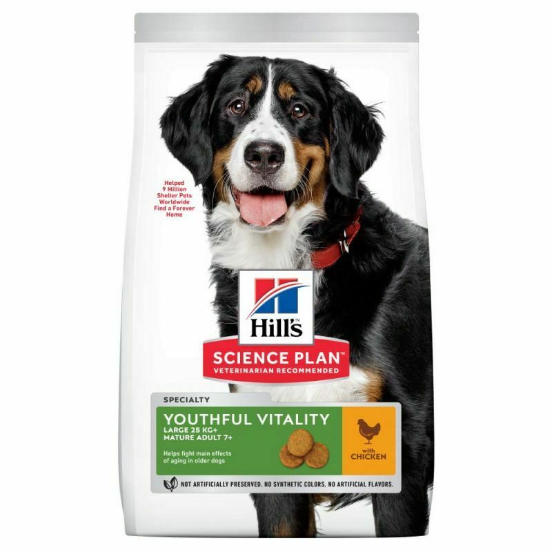 Hill’s Science Plan Adult 7+ Senior Vitality Large Breed with Chicken