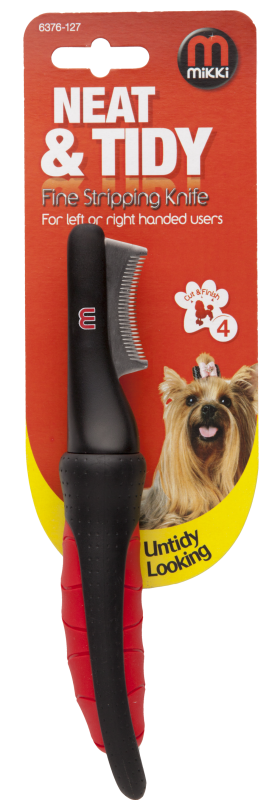 Mikki Neat Tidy Stripping Knife For Dogs With Fine Coats