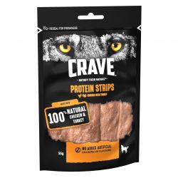 CRAVE Protein Strips with Turkey & Chicken