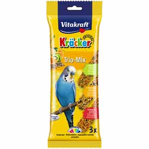 Vitakraft Budgie Trio Mix Kracker Sticks - Kiwi & Citrus / Sesam